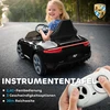 AIYAPLAY vaikiškas elektromobilis, valdomas nuotoliniu būdu, su muzika, garsiniu signalu, USB jungtimi, saugos diržu, 3–5 metų vaikams, juodas