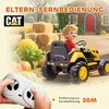 AIYAPLAY Vaikiškas statybinis transportas, paspiriamas automobilis vaikams, su nuotolinio valdymo pultu, rankiniu valdymu, „Bluetooth“ ir muzikos funkcija, 3–6 metai, plastikas, plienas, geltonas