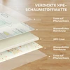 AIYAPLAY vaikiškas žaidimų kilimėlis, gyvūnų raštai, putplastis, 1,5 cm storio paminkštinimas, neslystantis