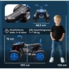 AIYAPLAY vaikiškas elektrinis keturratis, 24V elektromobilis su 4 ratais, priekiniais žibintais, USB jungtimi, MP3 funkcija, 6,5 km/h, 3-8 metams