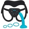 B-VIBE Every Body diržų rinkinys su 6 colių silikoniniu dildo