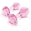 B-VIBE Rožinis ROSES STIKLINIŲ ANUSO KAMŠČIUKŲ RINKINYS