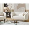 Beliani 2 asmenų sofa LOEN Boucle balta