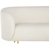 Beliani 2 asmenų sofa LOEN Boucle balta