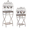 Beliani 2 lentynų komplektas SICILY metalinis 122/90 cm 43/37 cm juodas