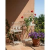 Beliani 2 lentynų sodo stelažų rinkinys SICILY, 43/37 cm, 122/90 cm, metalas, pilkas