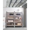 Beliani 2 sandėliavimo lentynų rinkinys XITTA Metal 150 cm 75 cm sidabrinės spalvos