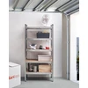 Beliani 2 sandėliavimo lentynų rinkinys XITTA Metal 150 cm 75 cm sidabrinės spalvos