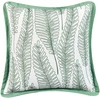 Beliani 2 sodo pagalvėlių rinkinys MEADOW Augalų raštas 45 x 45 cm Žalias