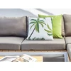 Beliani 2 sodo pagalvėlių rinkinys SEASIDE su augalų raštu 45 x 45 cm žalias