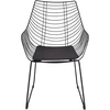 Beliani 2 valgomojo kėdžių komplektas ANNAPOLIS metalinės juodos