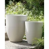Beliani 2 vazonų rinkinys CROTON 35 cm kreminės baltos spalvos