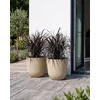 Beliani 2 vazonų rinkinys DRABA 44 cm smėlio spalvos