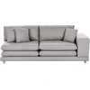 Beliani 2-vietė sofa HEDEN, pilka, su pagalve