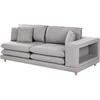 Beliani 2-vietė sofa HEDEN, pilka, su pagalve