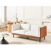 Beliani 2-vietė sofa VORGOD, kreminė balta