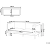 Beliani 2-vietė sofa VORGOD, kreminė balta