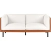 Beliani 2-vietė sofa VORGOD, kreminė balta