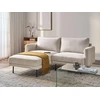 Beliani 2 vietų kampinė sofa BREDA, šviesiai smėlio spalvos, dešininė