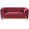 Beliani 2 vietų sofa ALNOR, šenilas, bordo