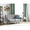 Beliani 2 vietų sofa BODO, veliūras, pilka