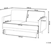 Beliani 2 vietų sofa BREDA šviesiai smėlio spalvos