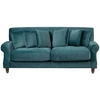 Beliani 2 vietų sofa EIKE veliūrinė, žydros spalvos