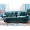 Beliani 2 vietų sofa EIKE veliūrinė, žydros spalvos