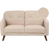 Beliani 2 vietų sofa ETTRUM, boucle, smėlio spalvos