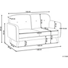 Beliani 2 vietų sofa ETTRUM, boucle, smėlio spalvos