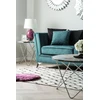 Beliani 2 vietų sofa GAULA, veliūras, žydra