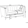 Beliani 2 vietų sofa GAULA, veliūras, žydra