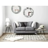 Beliani 2 vietų sofa GAULA, veliūrinė, pilka