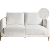 Beliani 2 vietų sofa GIMO Boucle balta