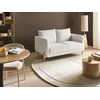 Beliani 2 vietų sofa GIMO Boucle balta