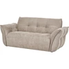 Beliani 2 vietų sofa HALBA smėlio pilkos spalvos
