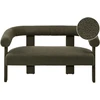 Beliani 2 vietų sofa ILBRO bouclé audinio, tamsiai žalia