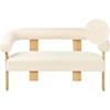 Beliani 2 vietų sofa ILBRO Boucle, kreminė balta / šviesiai ruda