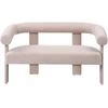 Beliani 2 vietų sofa ILBRO Boucle šviesiai smėlio spalvos