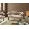 Beliani 2 vietų sofa ILBRO Boucle šviesiai smėlio spalvos