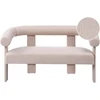 Beliani 2 vietų sofa ILBRO Boucle šviesiai smėlio spalvos