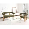 Beliani 2 vietų sofa ILBRO Boucle žalia / šviesiai ruda