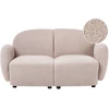 Beliani 2 vietų sofa JULE Bouclé, smėlio spalvos