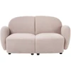 Beliani 2 vietų sofa JULE Bouclé, smėlio spalvos