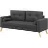 Beliani 2 vietų sofa KALMAR tamsiai pilka