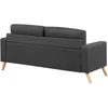 Beliani 2 vietų sofa KALMAR tamsiai pilka
