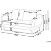 Beliani 2 vietų sofa KJAER Boucle šviesiai smėlio spalvos