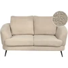 Beliani 2 vietų sofa KJAER Boucle šviesiai smėlio spalvos