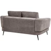 Beliani 2 vietų sofa KJAER, šenilas, smėlio ir pilkos spalvos