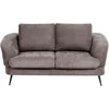 Beliani 2 vietų sofa KJAER, šenilas, smėlio ir pilkos spalvos